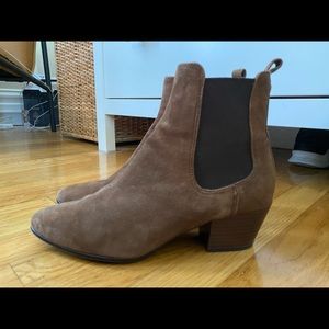 Sam Edelman brown suede booties